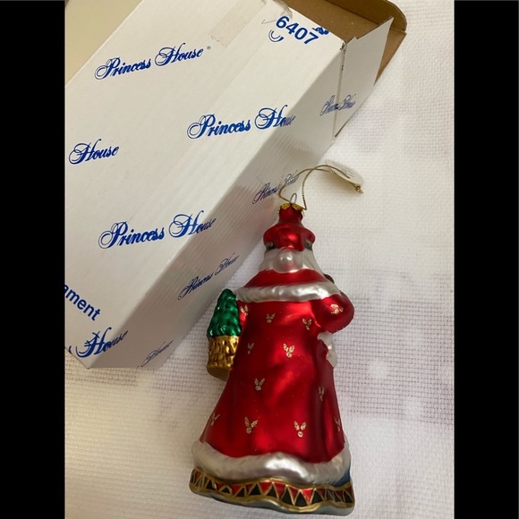 6407 Princess House Handblown Ornament “Santa” NIB - Picture 3 of 7
